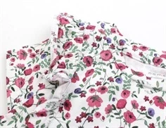 Name It bright white top blomster